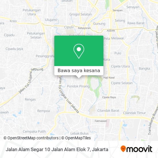 Peta Jalan Alam Segar 10 Jalan Alam Elok 7