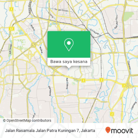 Peta Jalan Rasamala Jalan Patra Kuningan 7