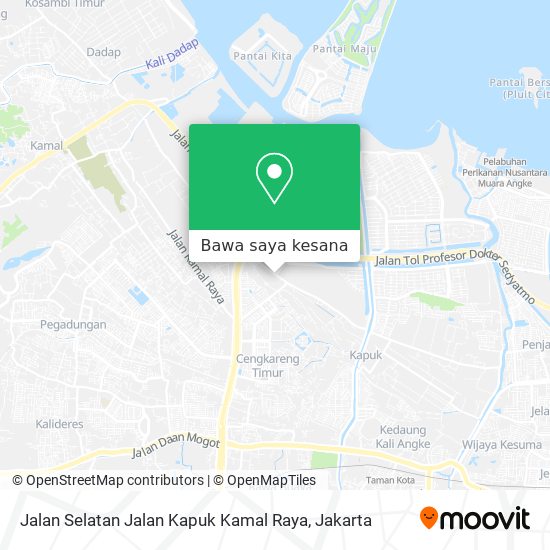 Peta Jalan Selatan Jalan Kapuk Kamal Raya