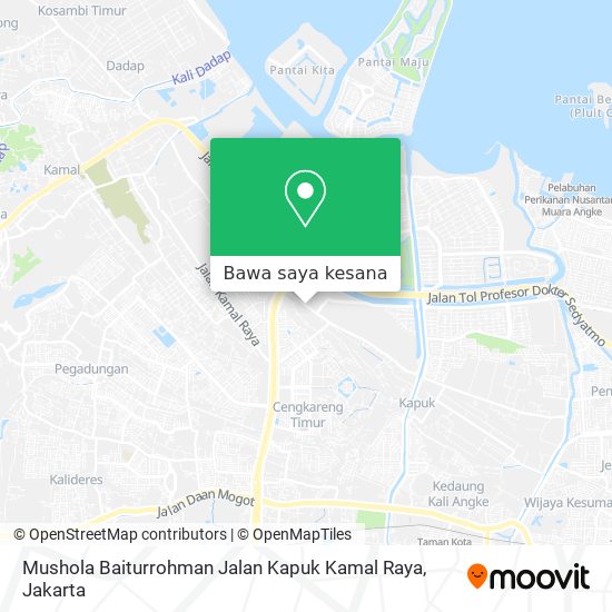 Peta Mushola Baiturrohman Jalan Kapuk Kamal Raya