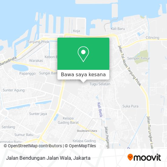 Peta Jalan Bendungan Jalan Wala