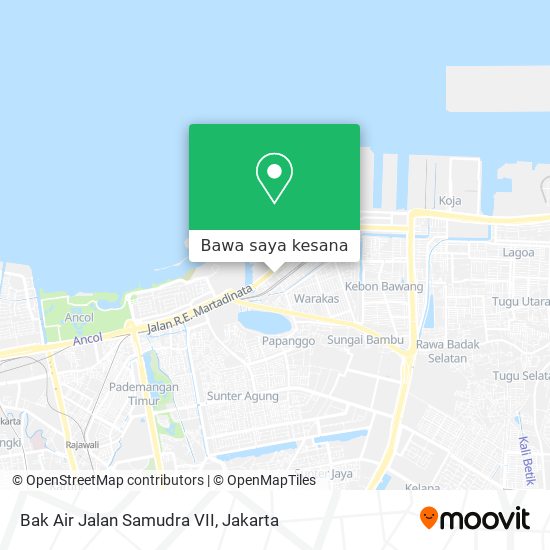 Peta Bak Air Jalan Samudra VII