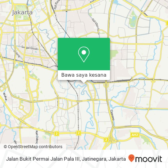 Peta Jalan Bukit Permai Jalan Pala III, Jatinegara