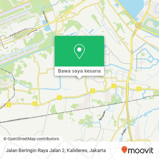 Peta Jalan Beringin Raya Jalan 2, Kalideres