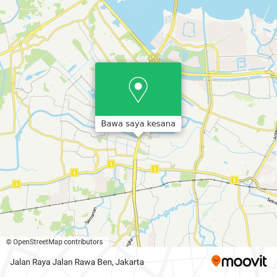 Peta Jalan Raya Jalan Rawa Ben