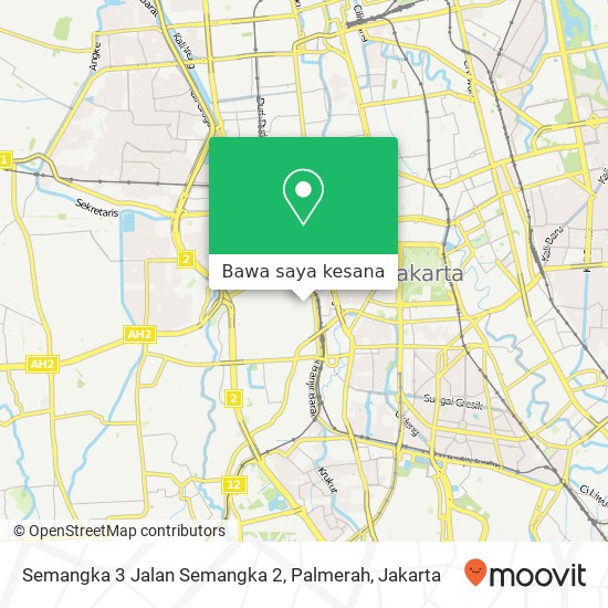 Peta Semangka 3 Jalan Semangka 2, Palmerah