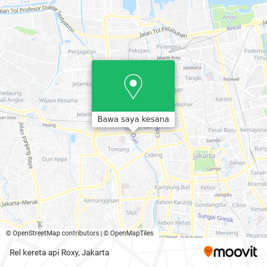 Peta Rel kereta api Roxy
