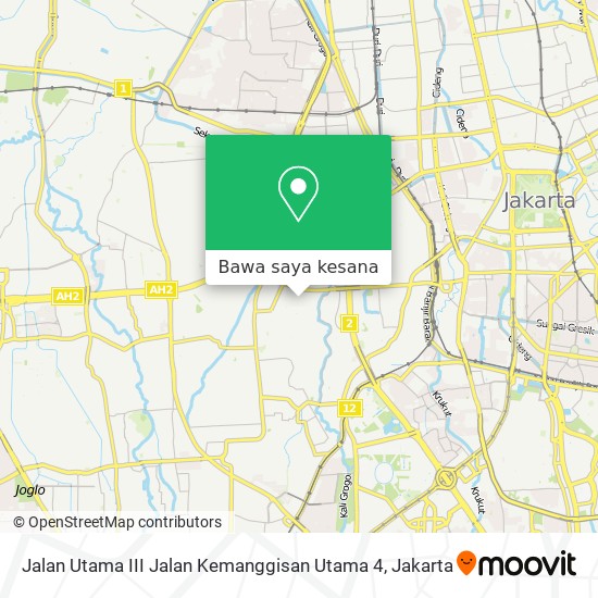 Peta Jalan Utama III Jalan Kemanggisan Utama 4