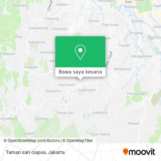 Peta Taman sari ciapus