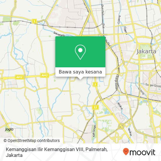 Peta Kemanggisan Ilir Kemanggisan VIII, Palmerah