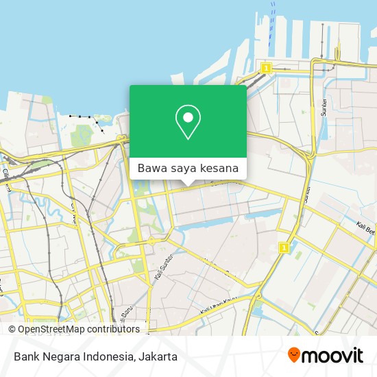 Peta Bank Negara Indonesia