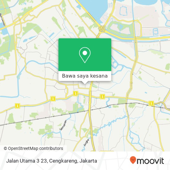 Peta Jalan Utama 3 23, Cengkareng