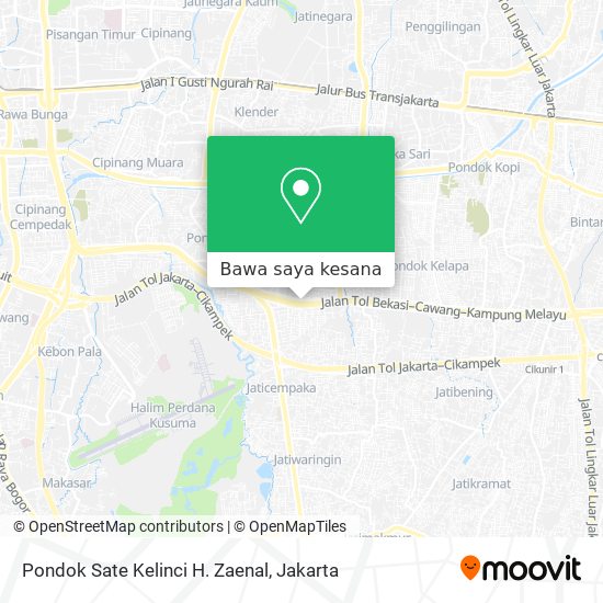 Peta Pondok Sate Kelinci H. Zaenal