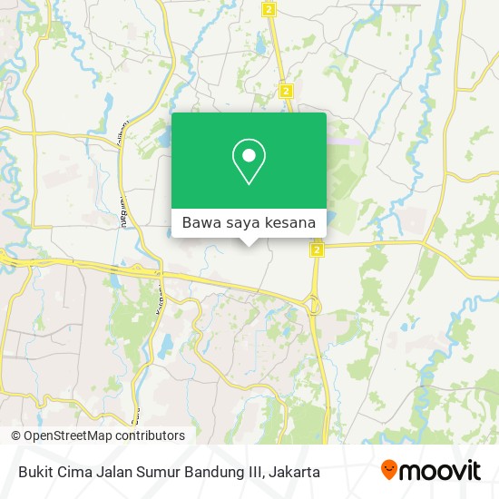 Peta Bukit Cima Jalan Sumur Bandung III