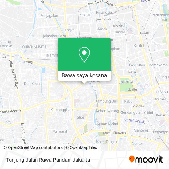 Peta Tunjung Jalan Rawa Pandan