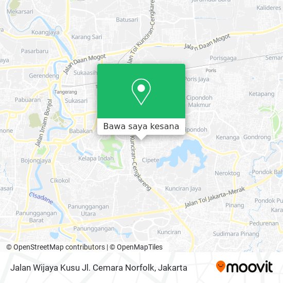 Peta Jalan Wijaya Kusu Jl. Cemara Norfolk