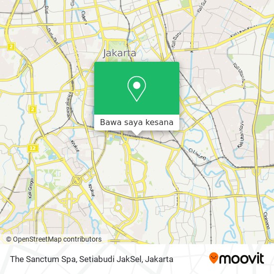 Peta The Sanctum Spa, Setiabudi JakSel