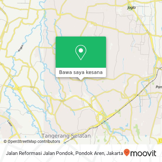 Peta Jalan Reformasi Jalan Pondok, Pondok Aren