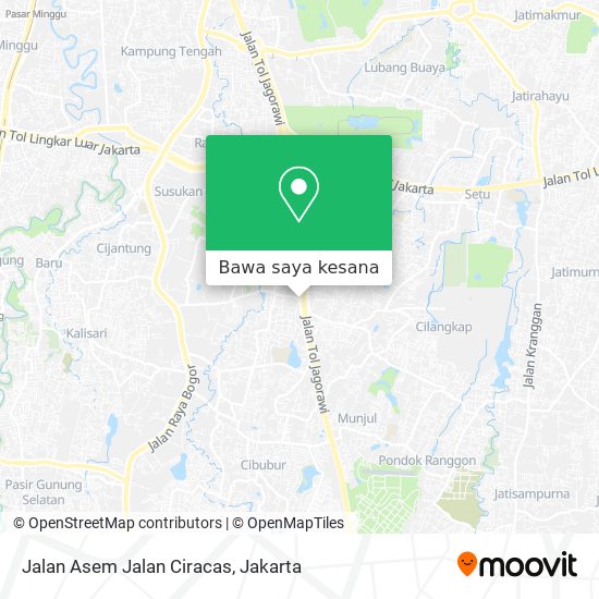 Peta Jalan Asem Jalan Ciracas