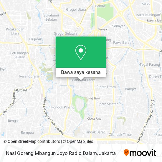 Peta Nasi Goreng Mbangun Joyo Radio Dalam