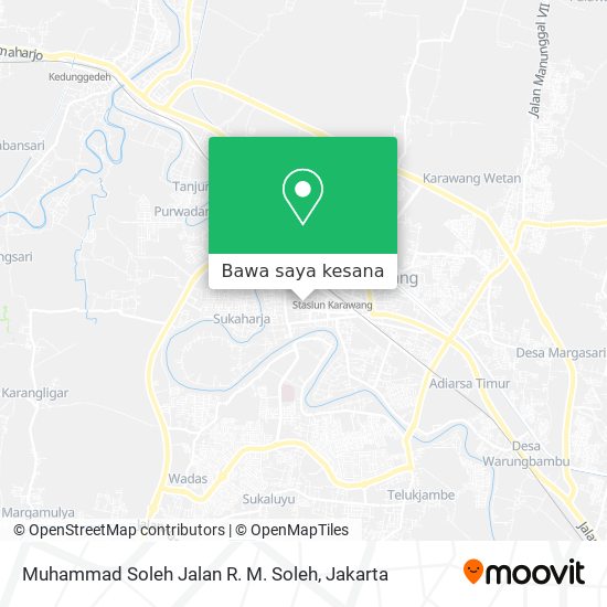 Peta Muhammad Soleh Jalan R. M. Soleh