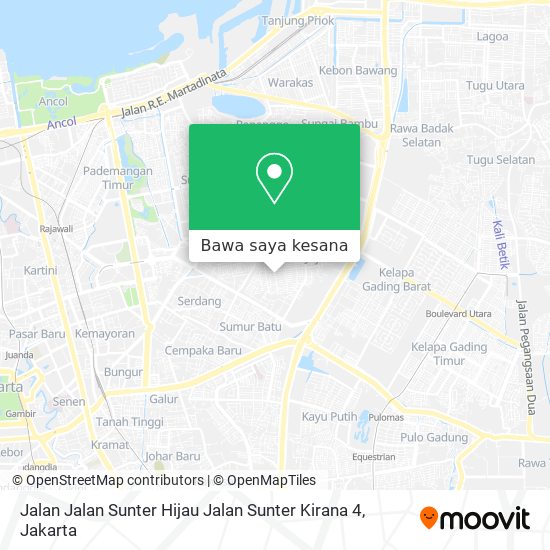 Peta Jalan Jalan Sunter Hijau Jalan Sunter Kirana 4