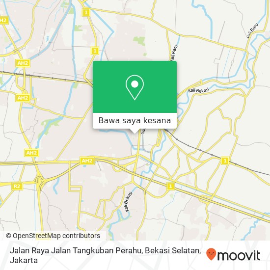 Peta Jalan Raya Jalan Tangkuban Perahu, Bekasi Selatan