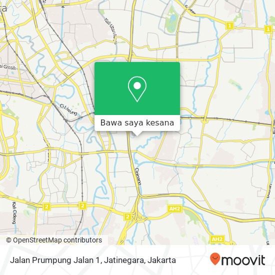 Peta Jalan Prumpung Jalan 1, Jatinegara