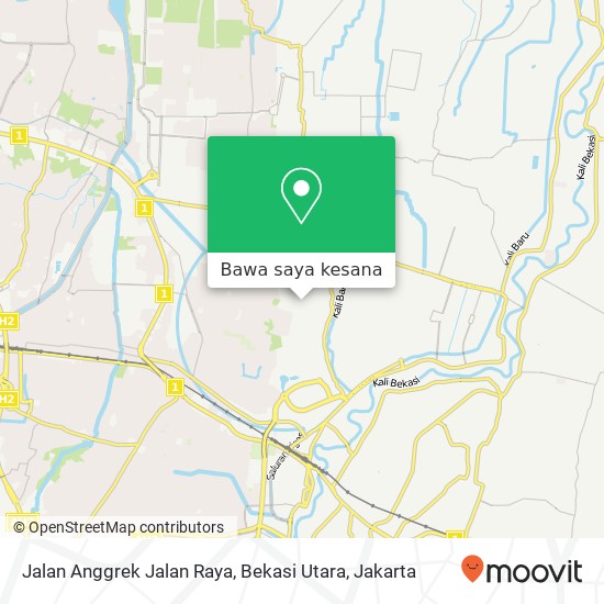 Peta Jalan Anggrek Jalan Raya, Bekasi Utara