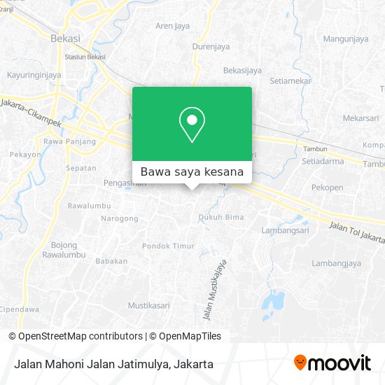 Peta Jalan Mahoni Jalan Jatimulya