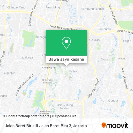 Peta Jalan Baret Biru III Jalan Baret Biru 3