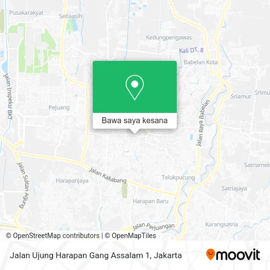 Peta Jalan Ujung Harapan Gang Assalam 1