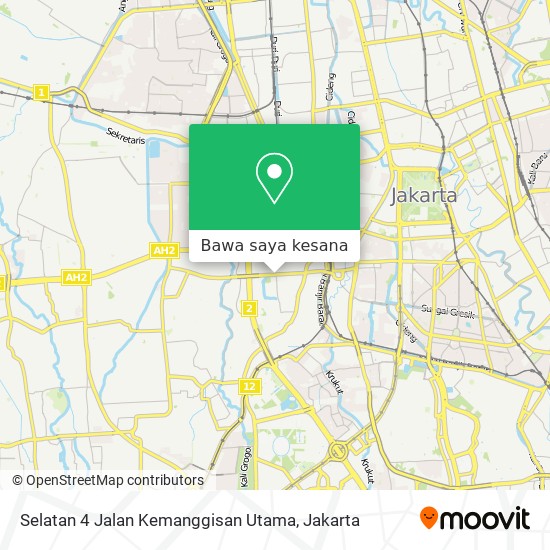 Peta Selatan 4 Jalan Kemanggisan Utama