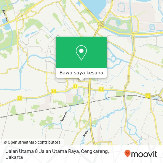 Peta Jalan Utama 8 Jalan Utama Raya, Cengkareng