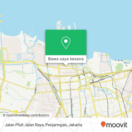 Peta Jalan Pluit Jalan Raya, Penjaringan