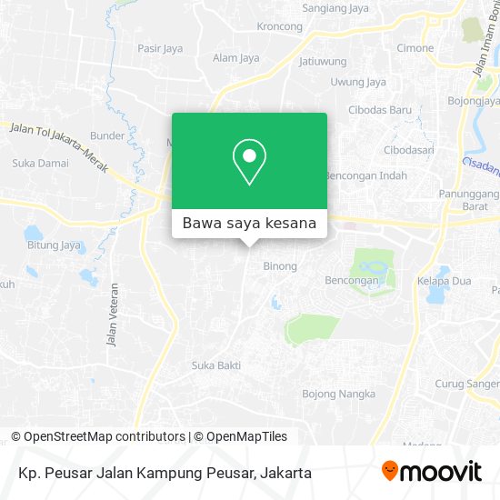 Peta Kp. Peusar Jalan Kampung Peusar