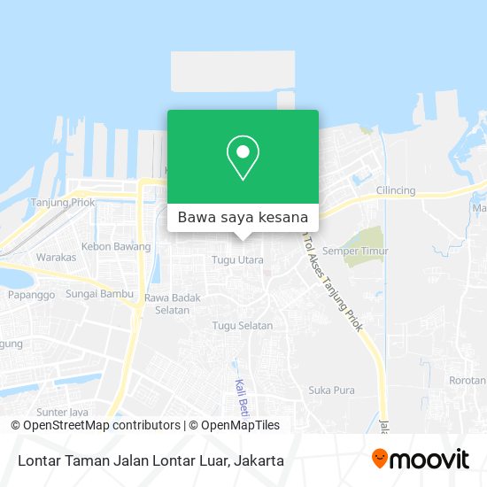 Peta Lontar Taman Jalan Lontar Luar