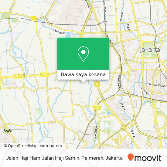 Peta Jalan Haji Ham Jalan Haji Samin, Palmerah