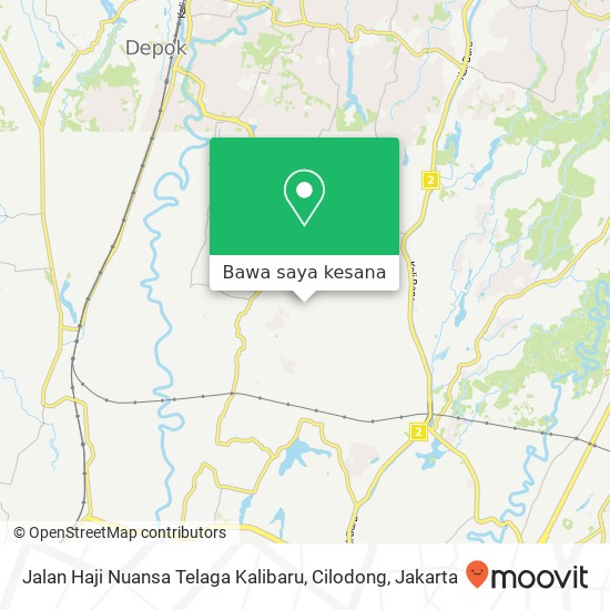 Peta Jalan Haji Nuansa Telaga Kalibaru, Cilodong