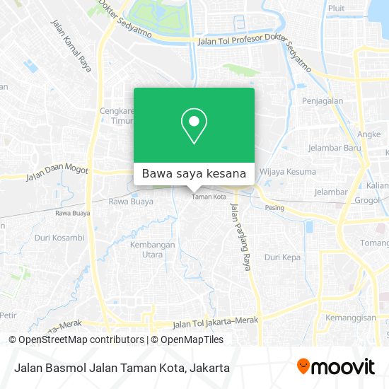 Peta Jalan Basmol Jalan Taman Kota