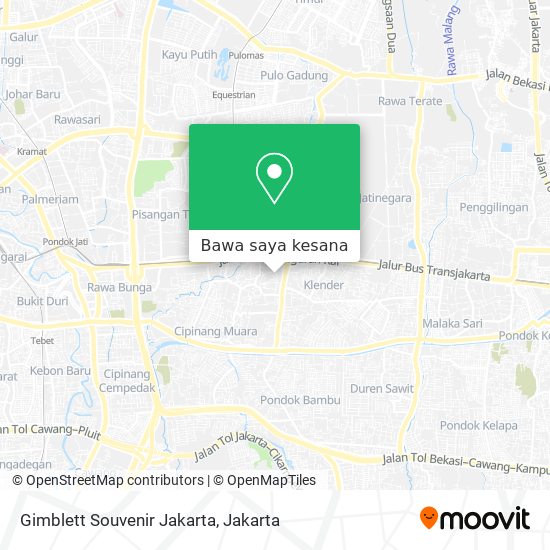 Peta Gimblett Souvenir Jakarta
