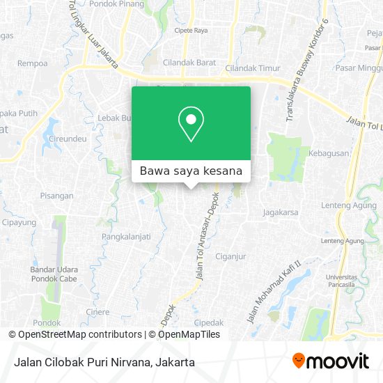 Peta Jalan Cilobak Puri Nirvana