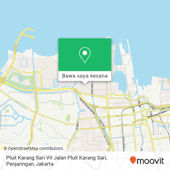 Peta Pluit Karang Sari VII Jalan Pluit Karang Sari, Penjaringan