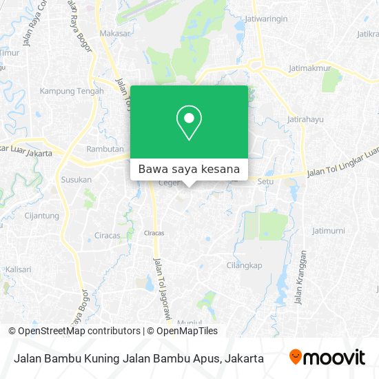 Peta Jalan Bambu Kuning Jalan Bambu Apus