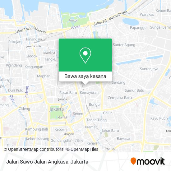 Peta Jalan Sawo Jalan Angkasa