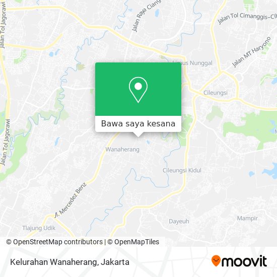Peta Kelurahan Wanaherang