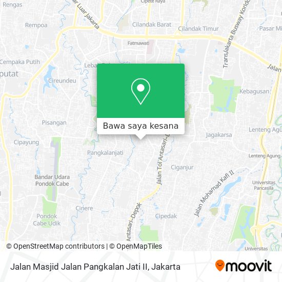 Peta Jalan Masjid Jalan Pangkalan Jati II