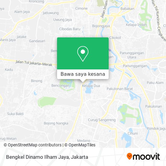 Peta Bengkel Dinamo Ilham Jaya