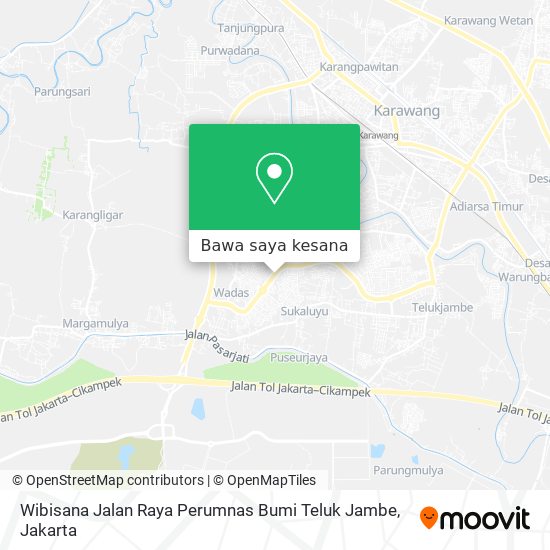 Peta Wibisana Jalan Raya Perumnas Bumi Teluk Jambe