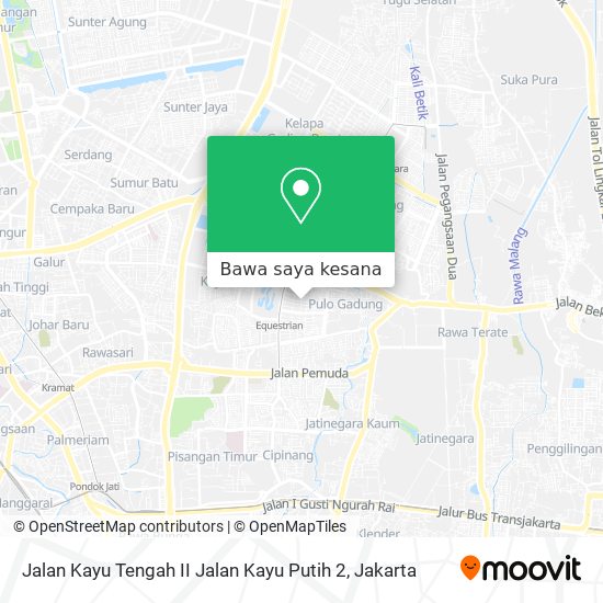 Peta Jalan Kayu Tengah II Jalan Kayu Putih 2